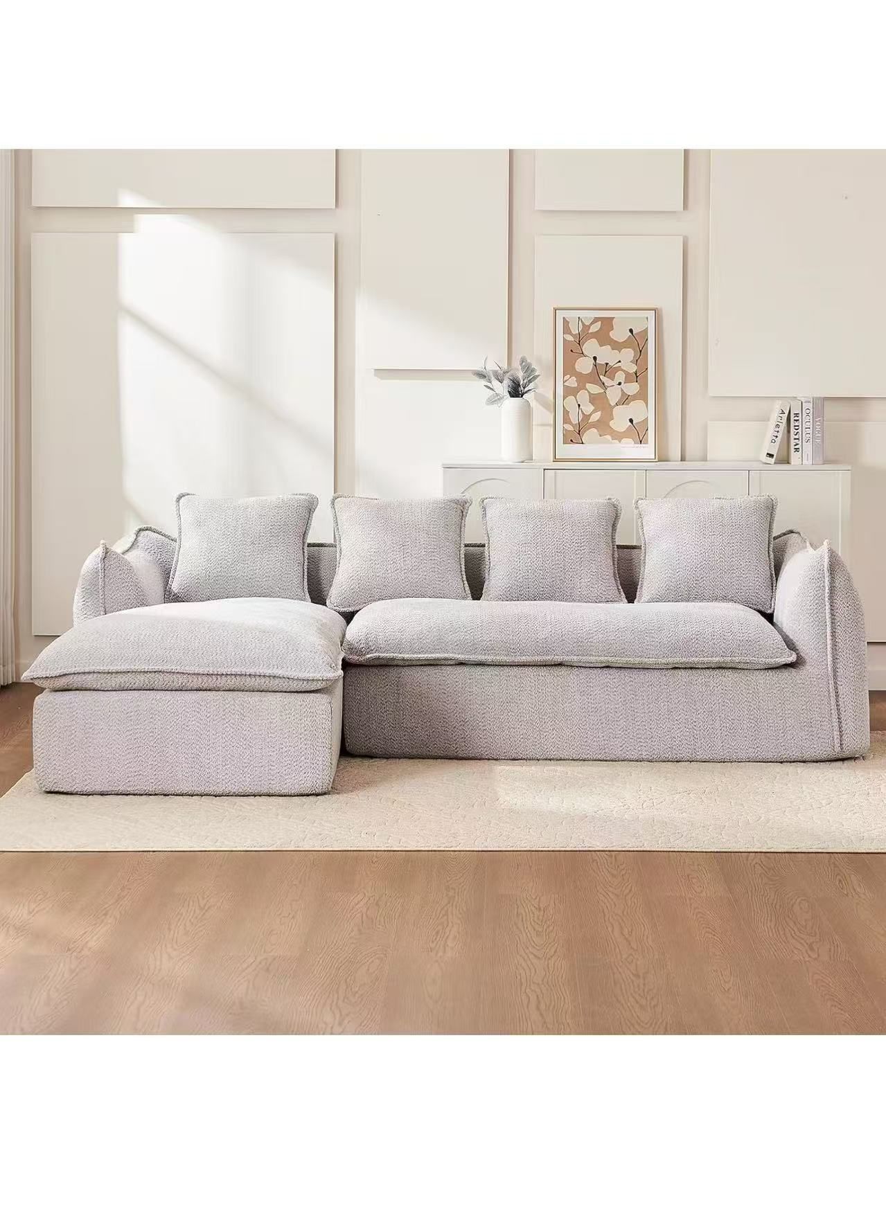 ❤️ Cloud Sectional Couch, Comfy Modular Sectional Sofa with Double Cushions,