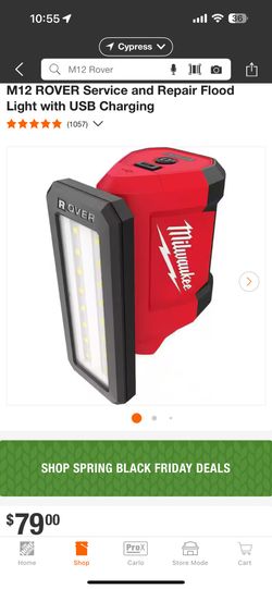 Milwaukee M12 ROVER Service and Repair Flood Light with USB Charging