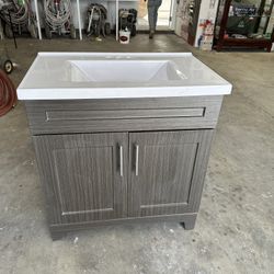 Bathroom Sink + Cabinet 