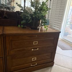 FREE. 2 Wood  Lateral File Cabinets/ Credenza's
