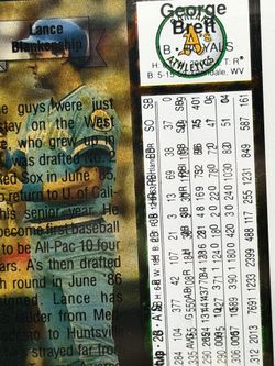 Wow 🤯!  Rare 1990 Upper Deck George Brett #124 Double Print / Overprint Error Card !!