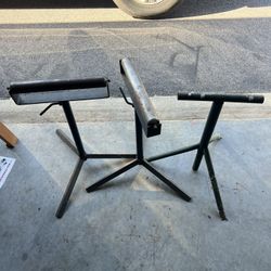 3- Heavy Duty Adjustable Roller Stands 