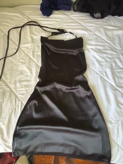 Black Satin Dress