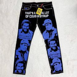 BLUE ASAALI X COUGH SYRUP JEANS