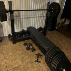 Weight Bench & Dumbbells 