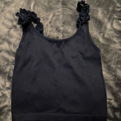Blue Crop Top