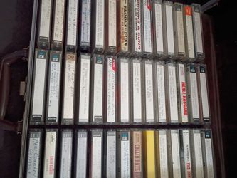 Lots of country and western music on cassette tapes