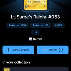 Lt surge raichu psa 10