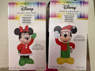 Mini Mickey And Minnie Table Top Blow Up.  