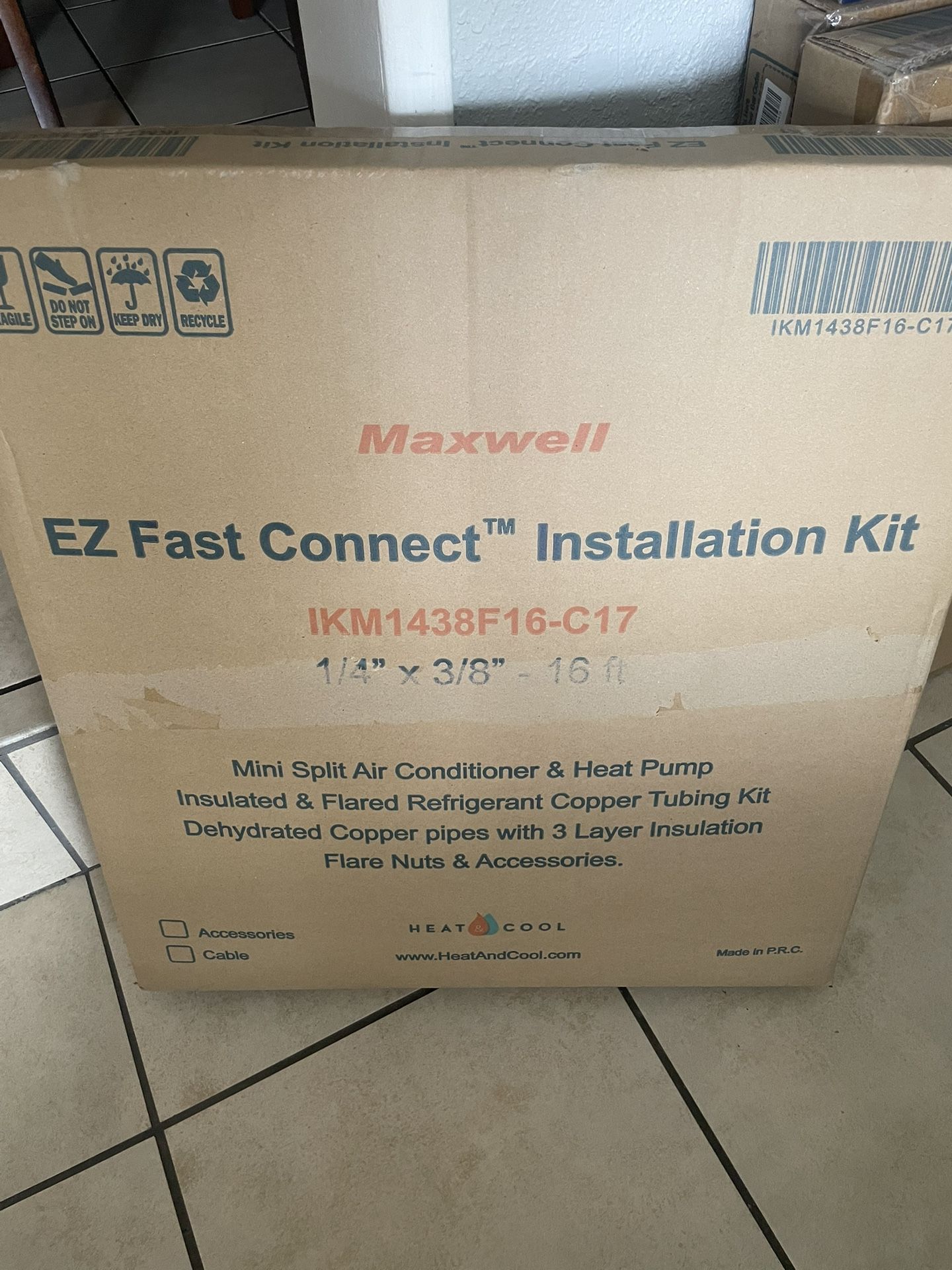 Mini Split Copper/electrical Set 16 Ft. (1/4” x 3/8”) Brand new