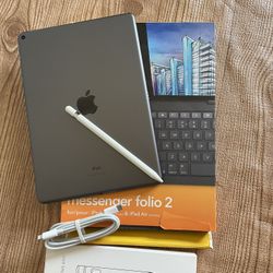 Apple iPad Air 3rd Generation (10.5” screen) 64GB With zagg Keyboard and Pencil 