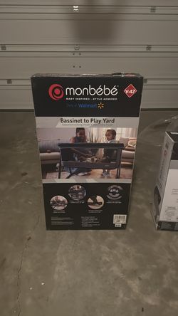 Brand New Monbebe Bassinet to Play Yard (Model V-47) – In Box!