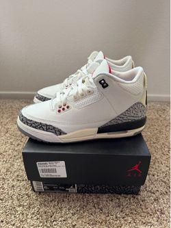 Jordan 3 White Cement Reimagined (GS) Size 6y $130