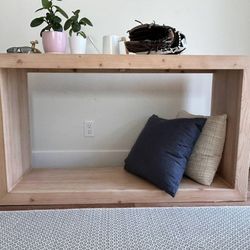 Pottery Barn Wood Entryway Console Table
