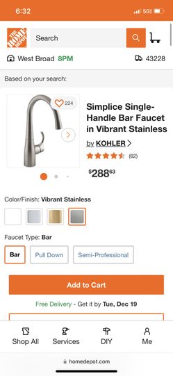 Kohler Kitchen Faucet ( Matte Black )