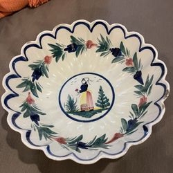 Antique Quimper Pottery Bowl