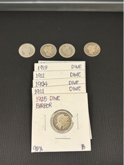 Silver Barber Dime