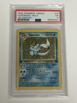 Vaporeon 1st Edition PSA 5