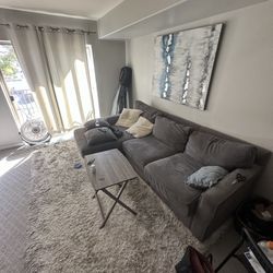 Modern Gray Sectional – Clean, Comfy, Stylish