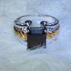 Brown Rhinestone Ring 