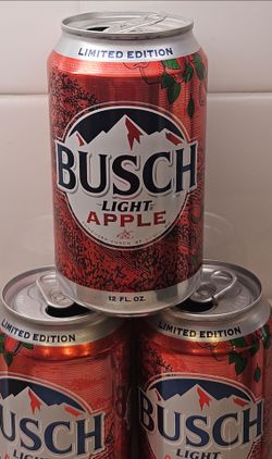 6 Pack Limited Edition 2026 EMPTY Busch Light Apple Collectible Cans
