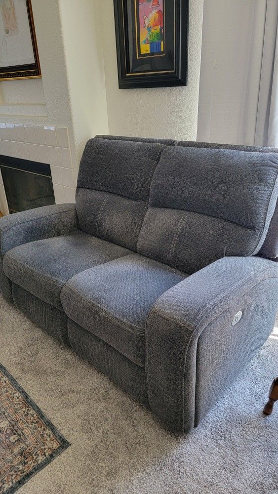 Power recliner loveseat wall hugger