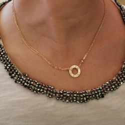 Cartier 18k Rose Gold And Diamond Love Necklace