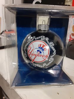 Ny Yankees Ornament (Glass)