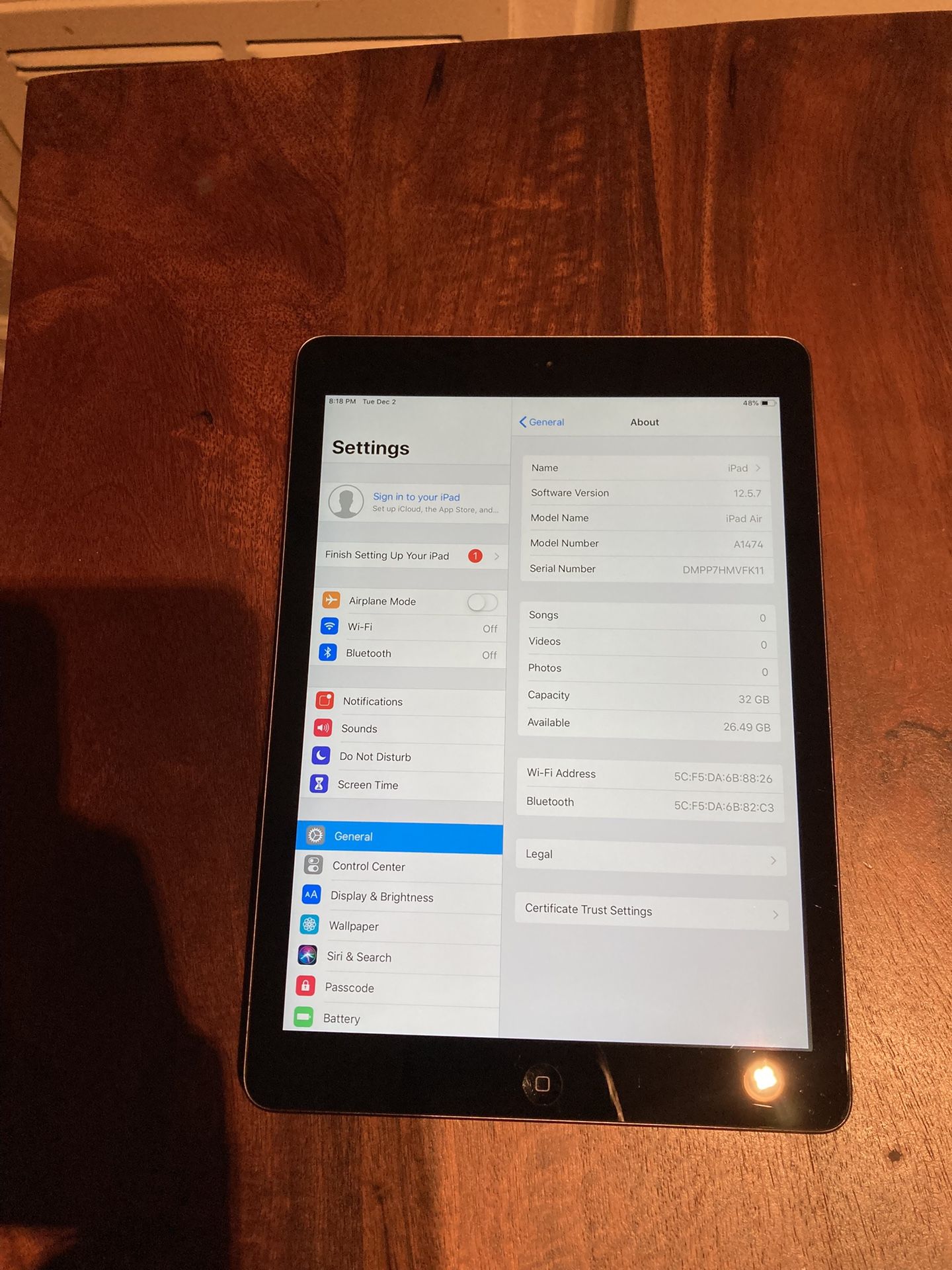 Apple ipad Air 32gb Fully Unlocked