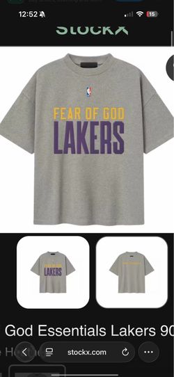 Essential fear of god lakers tee