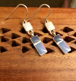 Silver earrings