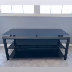 Black Glass TV Stand 