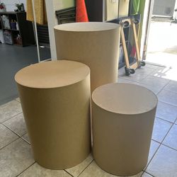 Pedestals set of 3