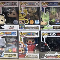 Anime Funko Pop Lot Exclusives Chase Common