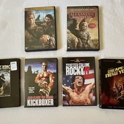 Classic Action Movies DVDs, Lot of 6 ~ King Kong, Kickboxer…