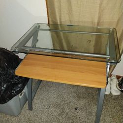 Glass Computer Table 