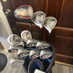COMPLETE GOLF SET IRONS WOODS DRIVER HYBRIDS WEDGES PUTTER BAG