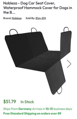 Pet seat cover