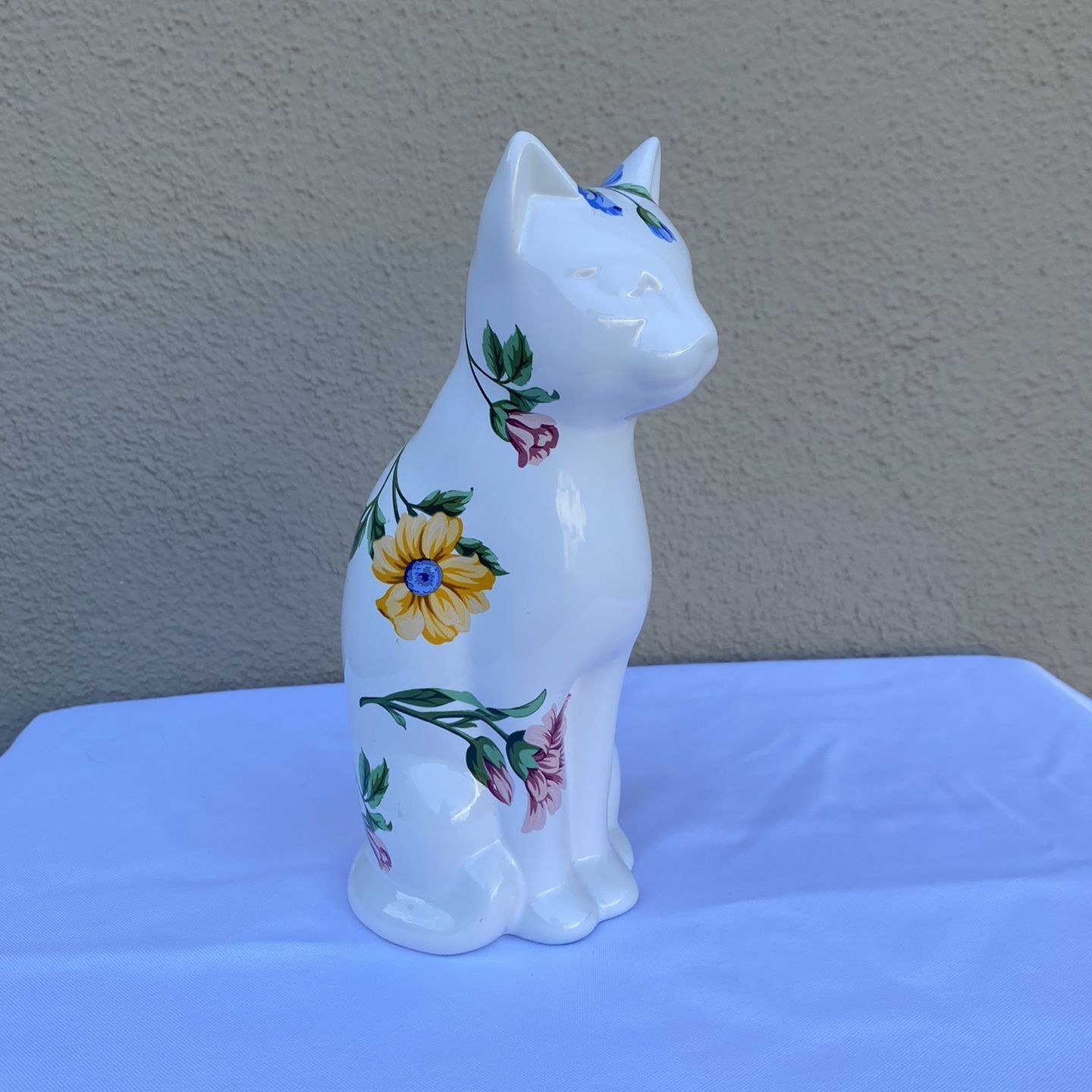 Vintage Tiffany & Co. Sintra White Floral Porcelain Cat. for Sale
