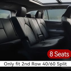 EKR Seat Covers for SUV Toyota Highlander 2020 2021 2022 2023 2024 2025,2nd Row 40/60 Split,Car Seat Covers Front Seats Back Seat,Waterproof Seat Cove