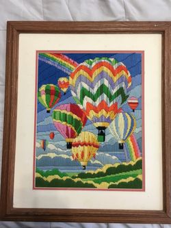 Hot air Ballon knitted Art