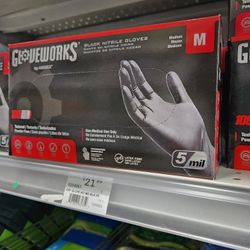 Black Nitrile Gloves 