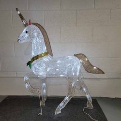 Lighted Unicorn Lawn Decoration