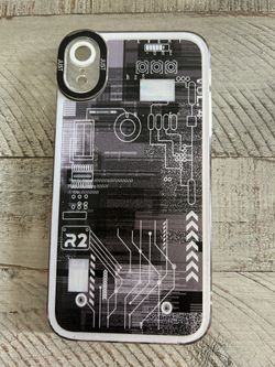 iPhone XR Case Star Wars Robot Electronic Circuit Board Silicone Case