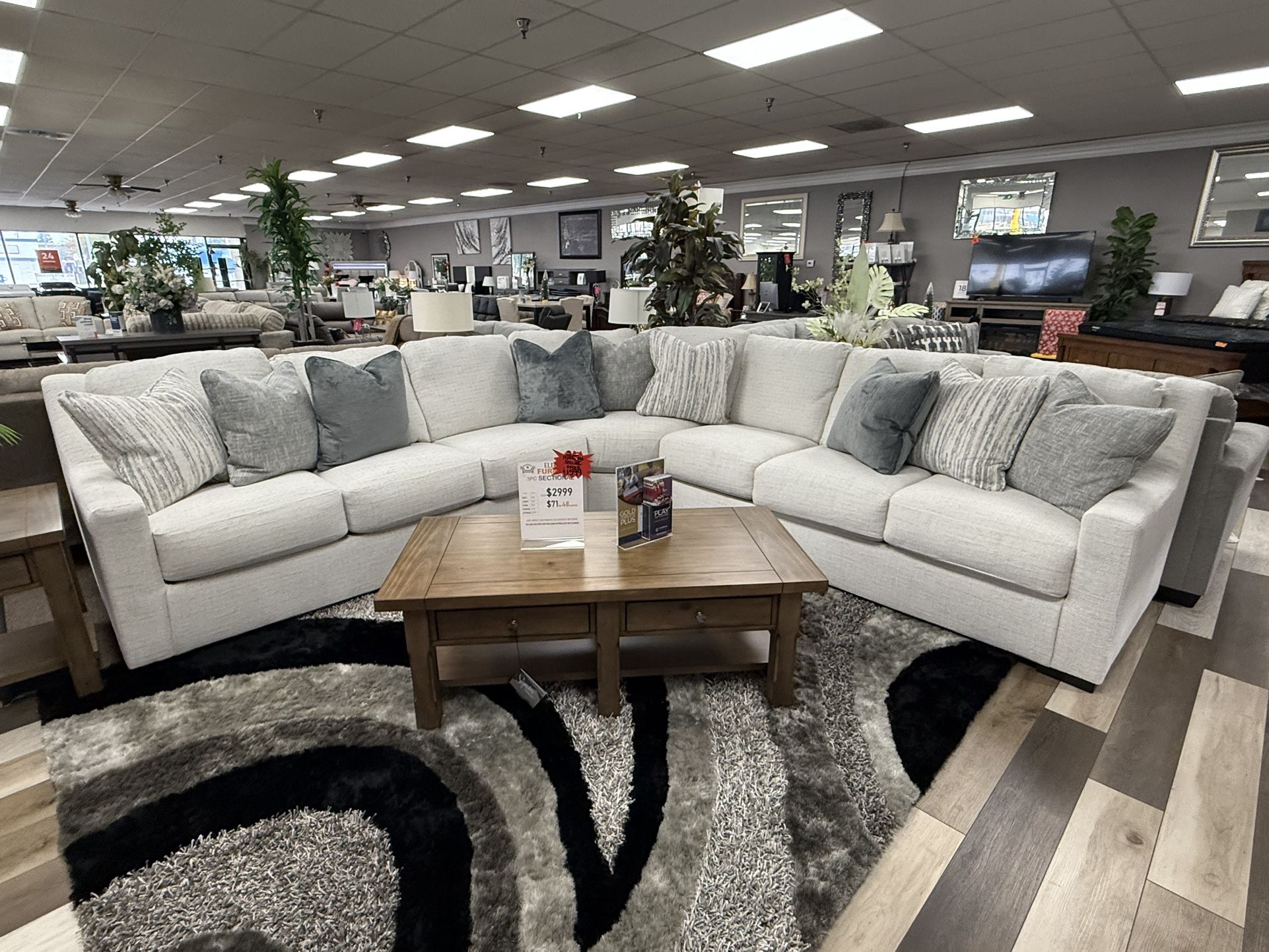 3 Pc Sectional No Credit Needed $10 Down