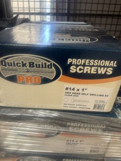 Screws #14 X 1” Hex Head #3 Self Tapping 2000