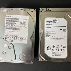Hitachi And Seagate 1TB Hard Drives