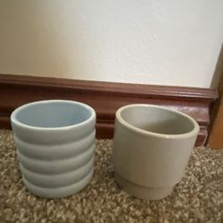 2 Mini Planter Pots