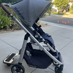 Uppababy Cruz + Uppababy Piggyback Ride Along Board