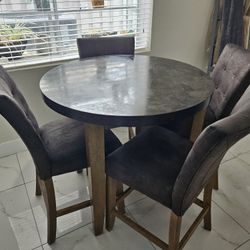Dinning Table Marble and Wood